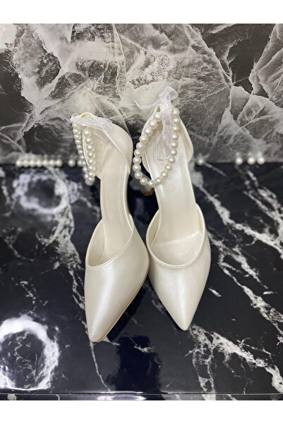 Berush Bride Γυναικεία βραδινά παπούτσια με πέρλες 7 εκ