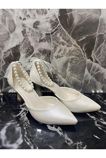 Berush Bride Pantofi de rochie de seara de dama Pearl Pearl 7 cm