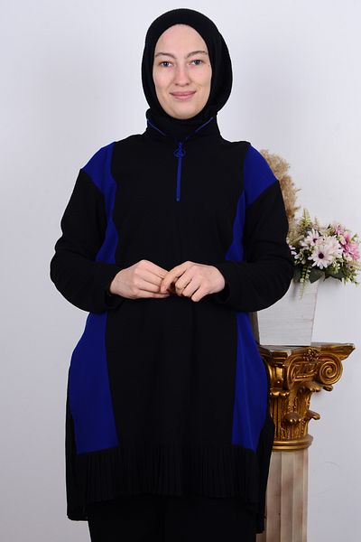 Armine 23kt448 Tunica de dama cu volane semi-feritata Saks