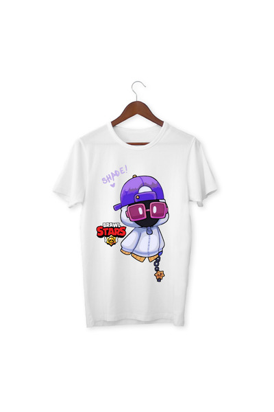 ALPŞAN TİCARET Tricou alb pentru adulți pentru copii Brawl Stars Shade Tricou...