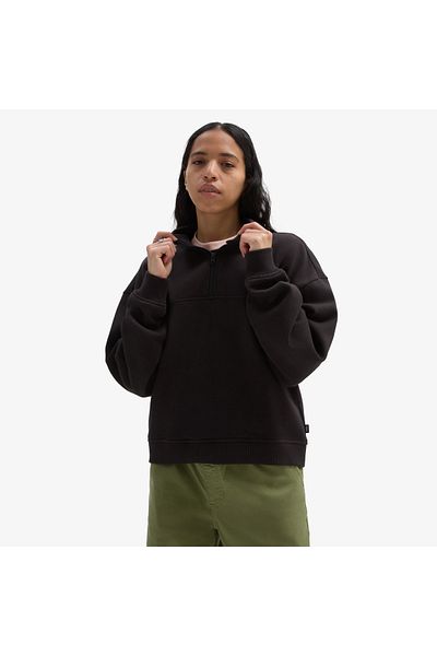 Vans Leighton Mock Neck Fleece Women's Black Sweatshirt