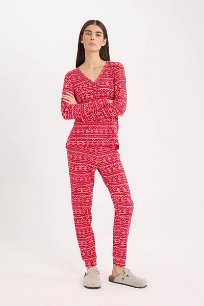 DeFacto Regular Fit Long Sleeve Rib Suit to Fall in Love - D2284Ax24Wn