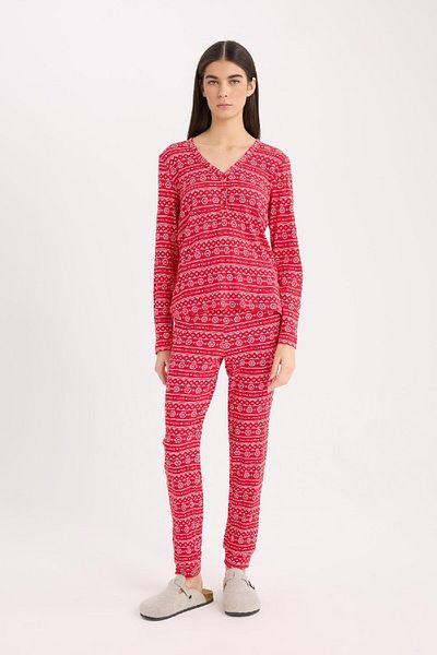 DeFacto Regular Fit Long Sleeve Rib Suit to Fall in Love - D2284Ax24Wn