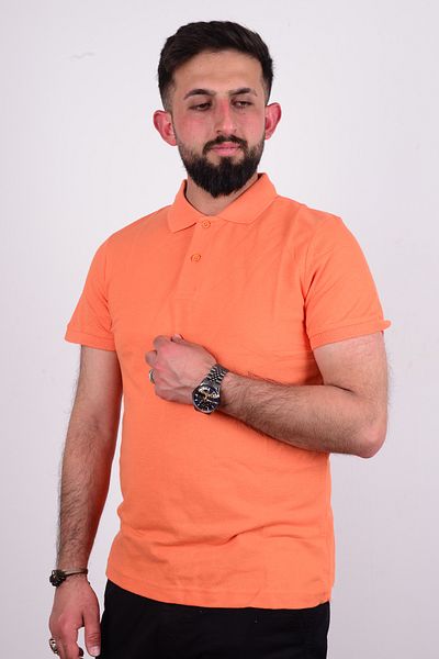 Cazador Mandarin 24yceeo04713 - Tricou piqué slim cu gât polo pentru bărbați