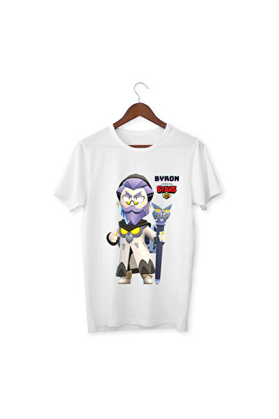 ALPŞAN TİCARET Brawl Stars Byron Kids Adult White T-shirt Unisex dečija majica
