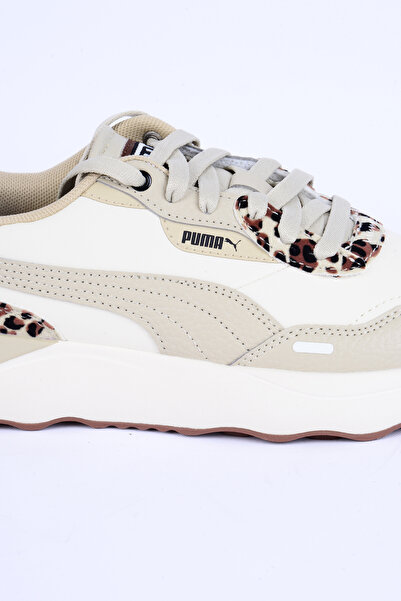 Puma 396437-01 Runtamed Platform Drama Fileli Deri Detaylı Leopar Desen Ortopedik Taban Bağcıklı Haf