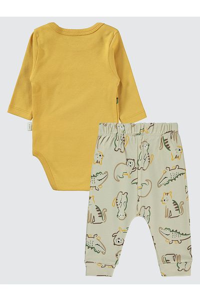 Civil Baby 6-18 Months Baby Boy Mustard 3 Piece Set
