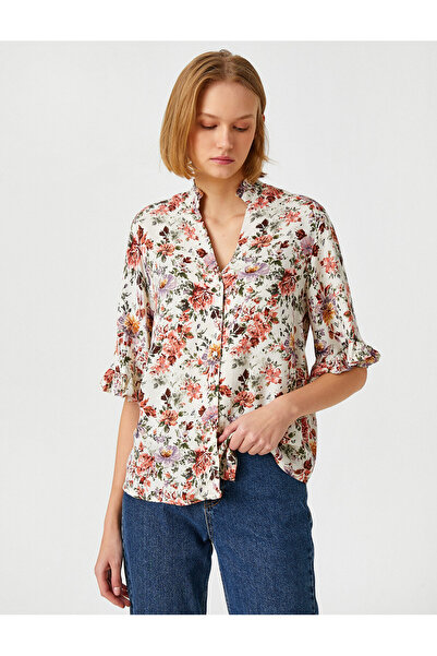 Koton Virágmintás ing rövid ujjú