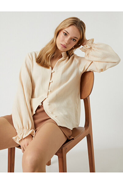 Koton Μακρυμάνικο πουκάμισο με βολάν