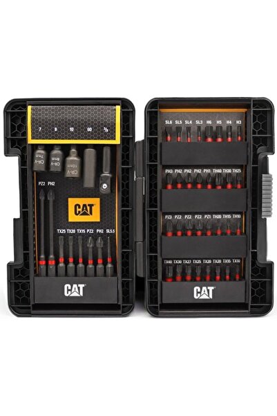 Cat DA01902 45 Parça Manganez Fosfat Alaşımlı Vidalama Uç Seti