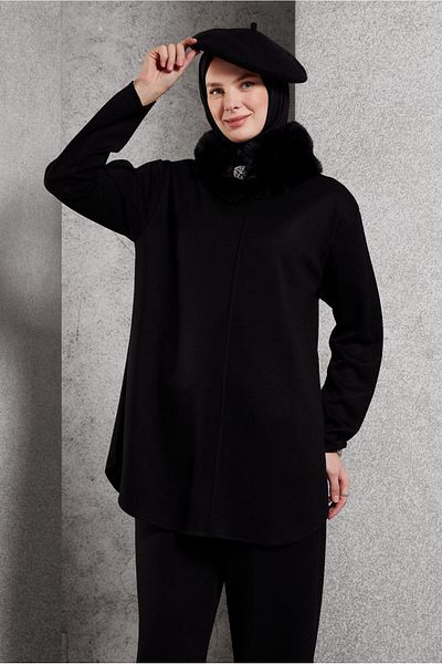 Alvina 45086 Σετ παντελονιών με λεπτομέρειες από γούνα μοντέλου