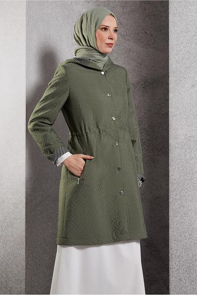 Alvina Hooded Trench Cotton 10913