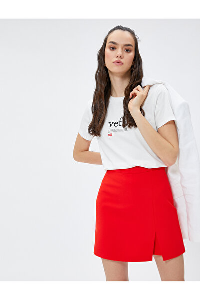 Koton Μίνι κοντή φούστα με σχισμή