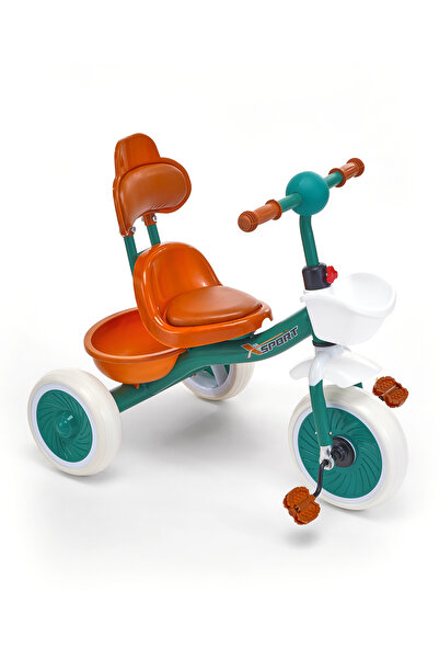 Fab N Funky Smart Plug & Play Tricycle with Free Wheel Pedal - Green