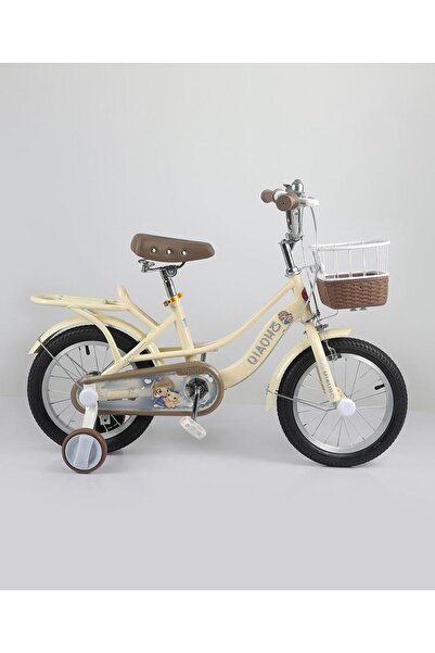 Fab N Funky TG Kids Bicycle, Rear Caliper Brakes, Easy Saddle Height Adjustment, Khaki - 14 Inches