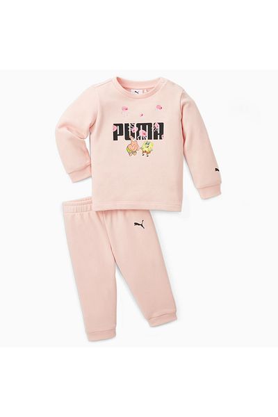 Puma X Spongebob Minicat Crew Jogger Kids Tracksuit Set
