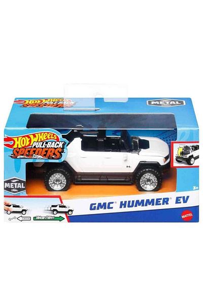 HOT WHEELS MASINUTA METALICA CU SISTEM PULL BACK GMC HUMMER EV SCARA 1:43