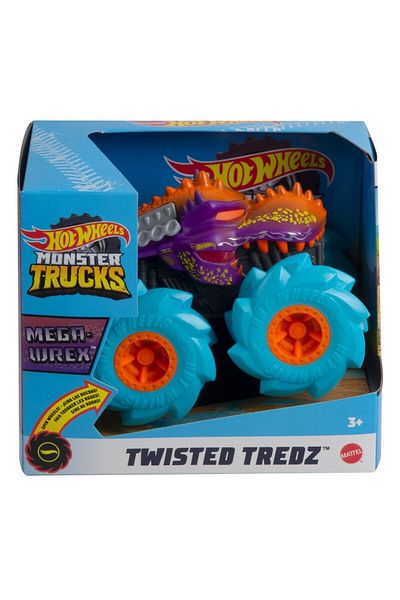 HOT WHEELS MONSTER TRUCK MASINUTA TWISTER TREDZ MEGA WREX ALBASTRU SCARA 1:43