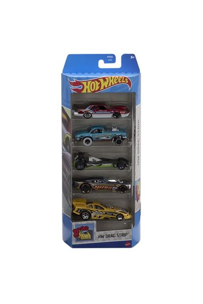 HOT WHEELS SET 5 MASINI HOT WHEELS CU DESIGN HW DRAG STRIP