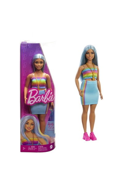 Barbie BARBIE FASHIONIST DOLL WITH PLATINUM BLUE HAIR AND SPORTS TOP