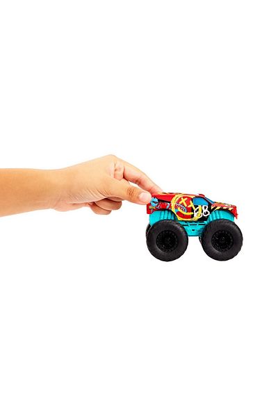HOT WHEELS MONSTER TRUCK ROARIN WRECKERS DEMO DERBY CU FUNCTII SI SUNETE SCARA 1:43