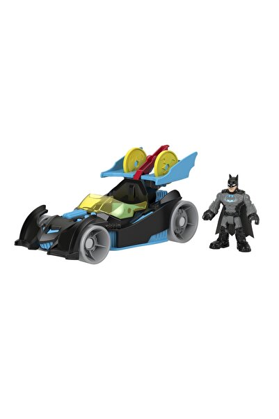 FISHER PRICE IMAGINEXT DC SUPER FRIENDS VEHICUL CU FIGURINA BATMAN CU COSTUM GRI