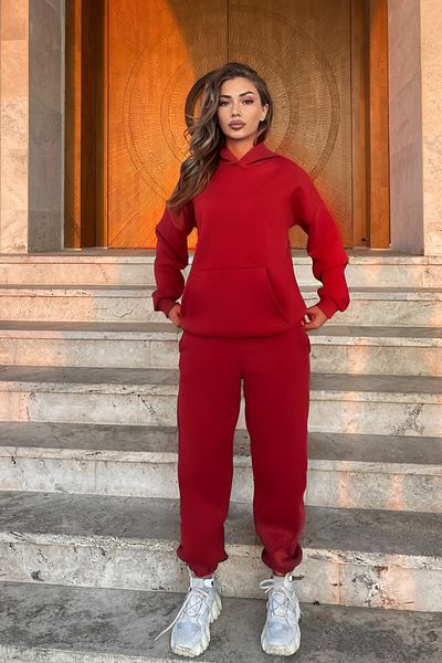 BayBayan Γυναικείο Σετ Φόρμας Basic Model Loose Fit με ελαστικά πόδια