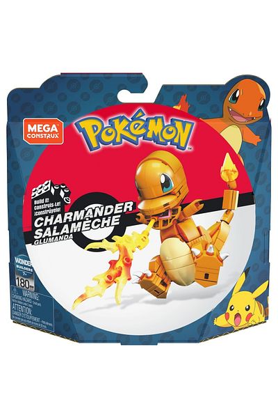 Pokemon MEGA CONSTRUX SET DE CONSTRUCTIE CHARMANDER SALAMECHE 180 PIESE