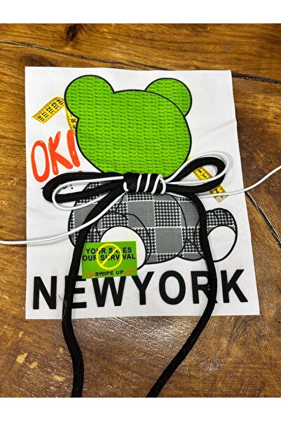 Gönülden Tasarım 23X20 CM TRAKA ZA LUK NEW YORK PISANO VEZUĆE MEDVJEDE APLIKA...