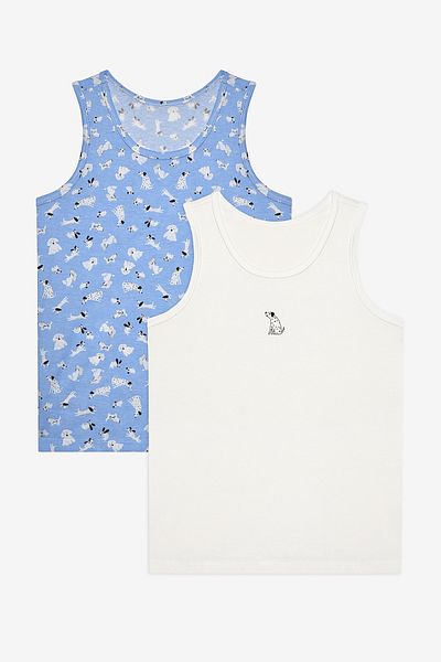 Penti Boy's Family Dog 2-Piece Multicolor Tank Top