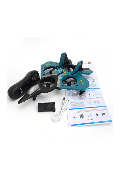 Fab N Funky Steer Falcon 4X RC Foam Fighter Jet, Flexible & Impact Resistant, 2.4GHz Remote, 15min Fly Time