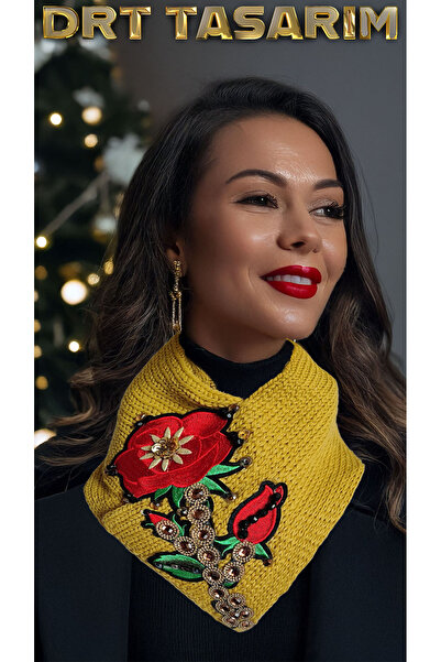 drt tasarım ياقة مطرزة بالزهور