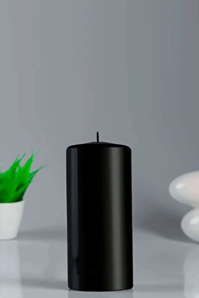 Paşa Cam Mum Siyah Genişlik 5 Cm Yükseklik - 12.5 Cm Lavanta Kokulu  Boyama D...