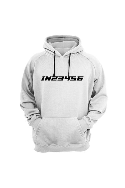 WİDİ Unisex Motorcycle Gear Shifts 1N23456 Stylish Cool Biker Printed Kangaroo Pocket Sweatshirt