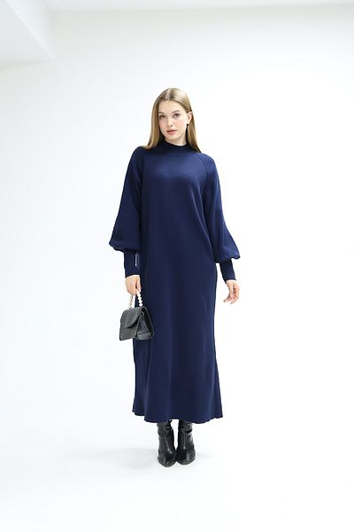 İKLİM LİFE Balloon Sleeve Knit Dress