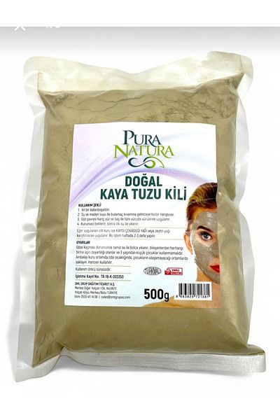 Pura Natura Natural Rock Salt Clay 500 Gr