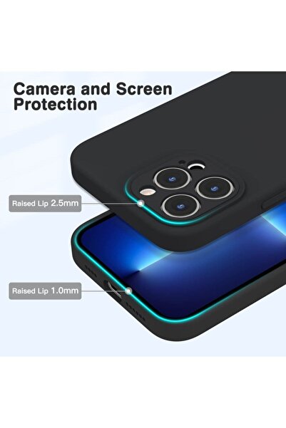 Fibaks Apple iPhone 13 Pro Max Compatible Case Launch Velvet Camera Protected Soft Silicone