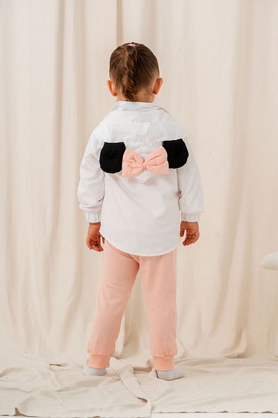 ZİMBOO Baby Girl Hooded Bow Rain Cover Set of 3