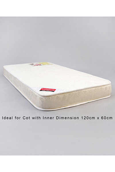 Babyhug 100% Pure PU Foam Floral Baby Mattress for 0-24M, Supportive & Soft, 120x60x10 cm