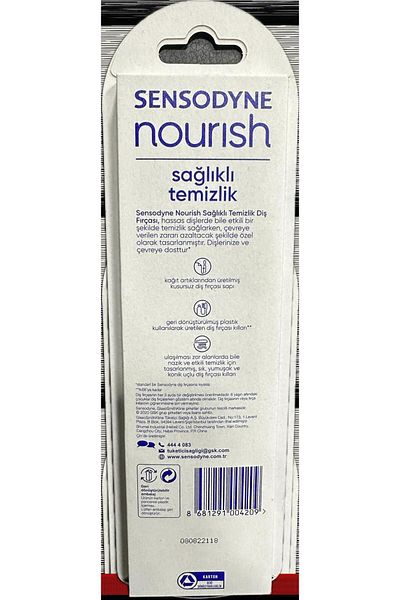 Simple Sensodyne Nourish - Soft 2-Pack Healthy Cleaning Toothbrush