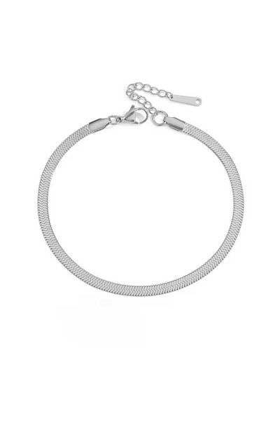ESJ Stainless Steel Italian Scrunch Chain Unisex Bracelet 3 mm 20+5 cm