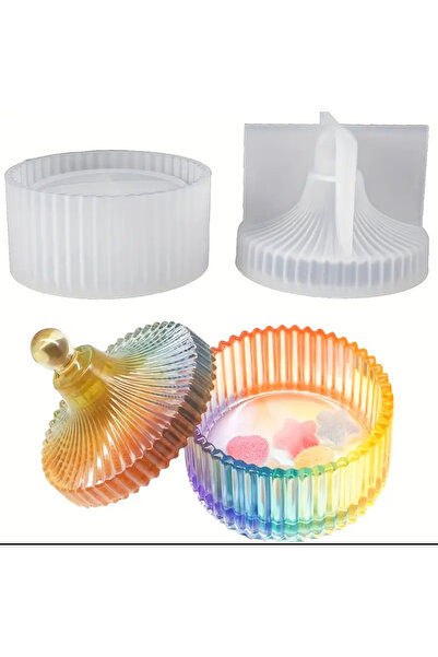 Şenhomee Epoksi silikon reçine kalıp beton seramik şekerlik sunumluk mumluk