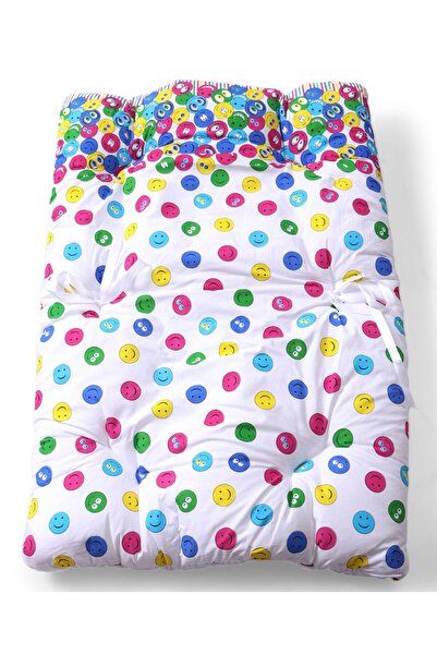 Babyhug Print Bedding Set for Babies-Soft Comfortable Multi-Colour Mattress & Pillows
