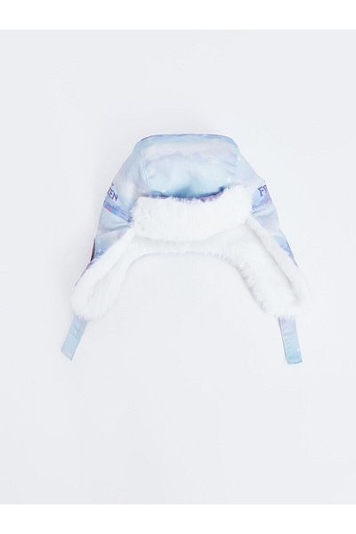 LC Waikiki Lcwk Frozen bedruckte Plüsch-Schneemütze für Mädchen