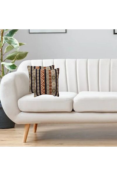 Donetella 2- Piece Modern 45x45 Throw Pillow Cover -,Decorative Covers for Cushions, Filling Not Included