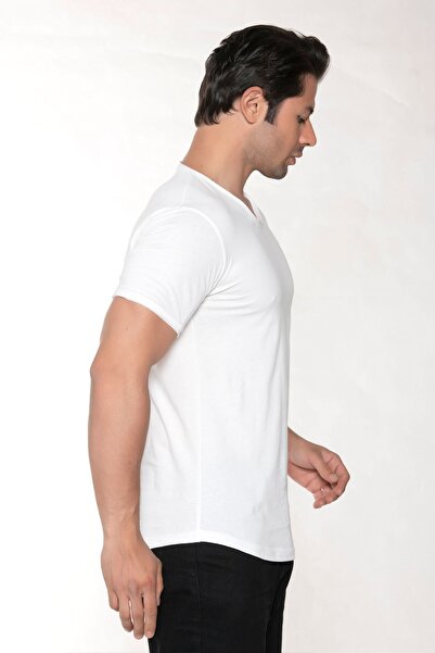 BlackHorn Men's Wide Neck 100% Cotton Loose T-Shirt