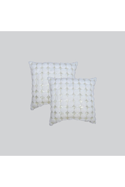 Donetella 2- Piece Modern 45x45 Throw Pillow Cover -,Decorative Covers for Cushions, Filling Not Included