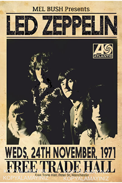 Hayat Poster led zeppelin rok muzika koncertni poster dekoracija doma slika r...