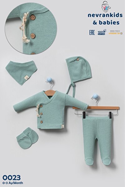 nevrankids زر كوكونات مع رباط وافل آي بي، 5 قطع، إصدار المستشفى