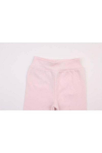 Mini Ropa Pink Baby Booties Bottom Newborn Booties Trousers Ribbed Waist Baby Single Bottom